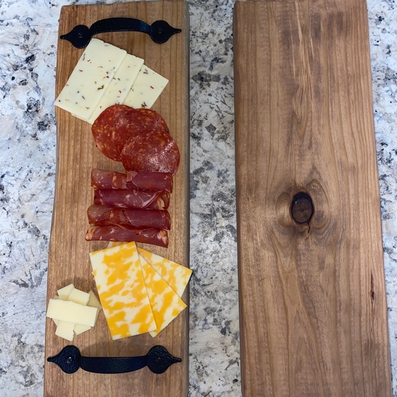Wood Charcuterie Boards / Trays with Handles - Picture 2 of 4